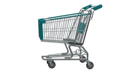 Isolated Shopping Cart