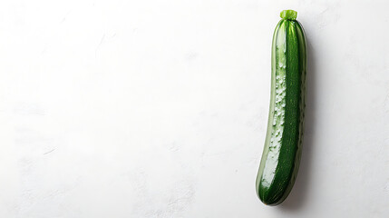 Fresh zucchini ready for healthy cooking, vibrant green vegetable for delicious meals and summer recipes