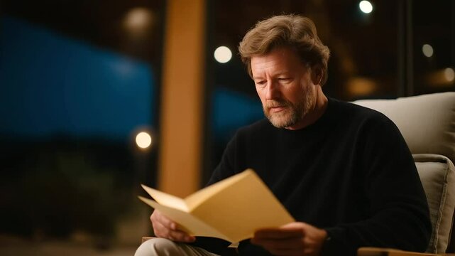 Reflective Adult Remembering Childhood with Paper Airplane
