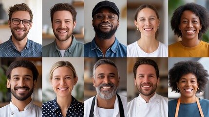 Diverse Professionals Smiling Together in a Collaborative Environment