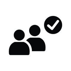 Group check icon