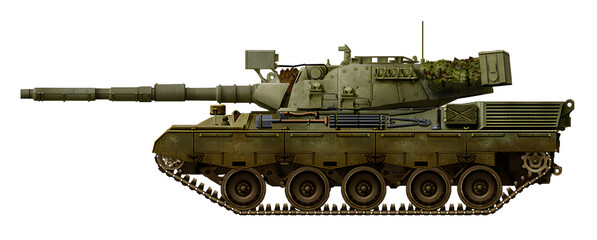 MBBT 1A1 (MBT concept with 105mm gun and turret from Leopard 1 tank) © Tikros