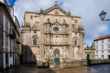 Santiago de Compostela, stare miasto w Hiszpani, miejsce pielgrzymek z całego świata. © Franciszek