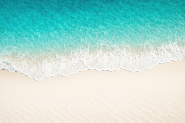 Tranquil tropical beach with turquoise waters and pristine sand for relaxation and travel inspiration