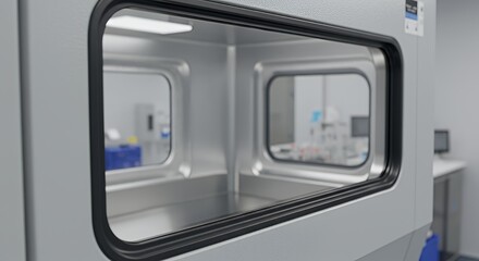 Cleanroom Pass-Through Chamber with Integrated Viewing Window
