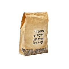 Tired and Trying Loose Leaf Tea in a Brown Paper Bag