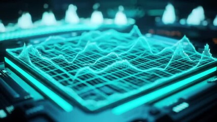 Glow Chart: Visualizing Fluorescent Frequency Patterns within Statistical Core - Powered by Adobe