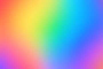 Obraz premium Bright blurred rainbow gradient mesh Smooth color blend background Editable soft vector illustration