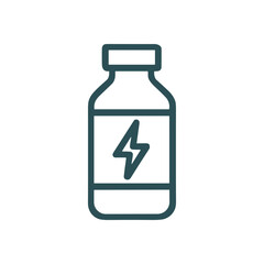Energizing tonic in bottle icon. Icon symbol illustration
