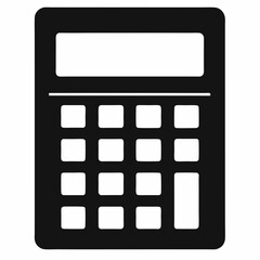 calculator isolated on white background