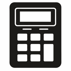 calculator isolated on white background
