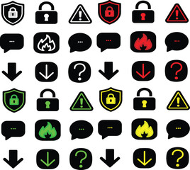 Internet Security and Privacy Icons