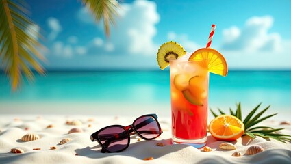 cocktail on the beach