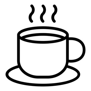 coffe mug icon line