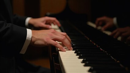 Obraz premium playing the piano