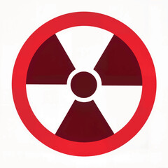 Fototapeta premium Nuclear disarmament symbol on white background, promoting peace