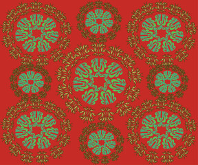 seamless floral pattern, asteroid 