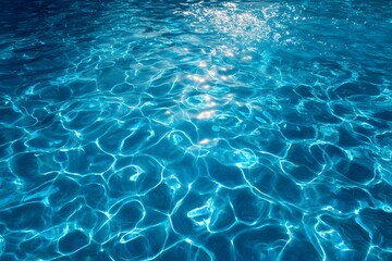 Obraz premium 8k Water texture pattern, reflection of sunlight on the surface, abstract background