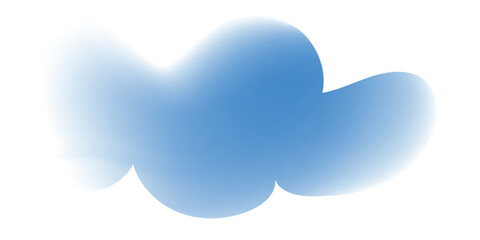 Abstract blue cloud soft gradient background design
