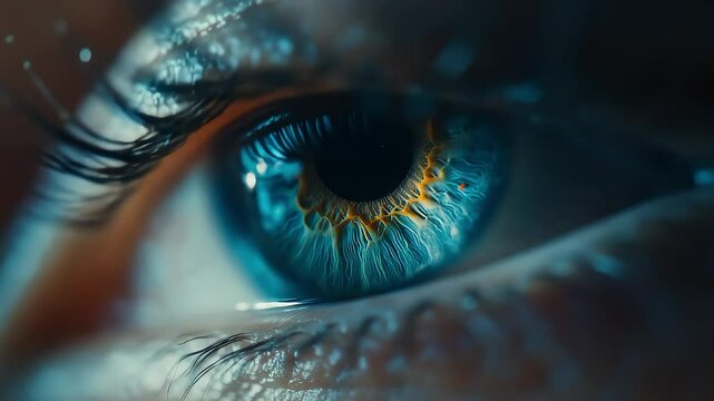 Future Technology Eye Data Stream Dynamic Visuals