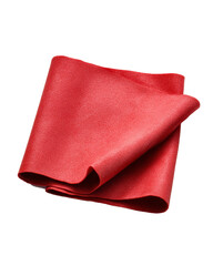 A Red Rubber Hair Styling Mat Folded Centered