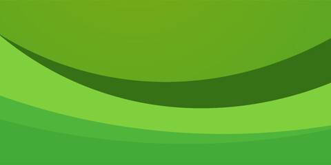 Abstract wave background with green color. Dynamic curve composition
