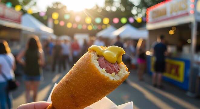 Delicious Corn Dogs at the County Fair A Taste of Summer Fun