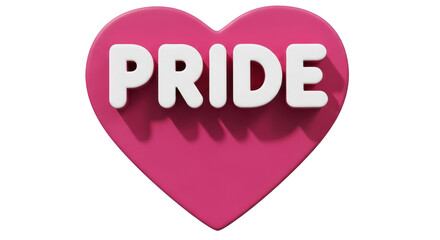 Isolated Pride Heart