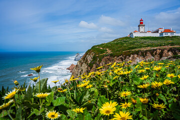 Najdalej na zachód wysunięty punkt Europy, Cabo da Roca w Portugali. © Franciszek