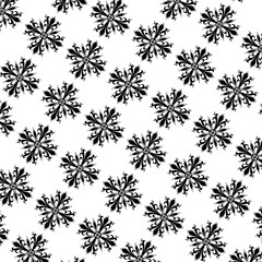 seamless pattern with snowflakes