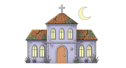 Isolated Spooky Church