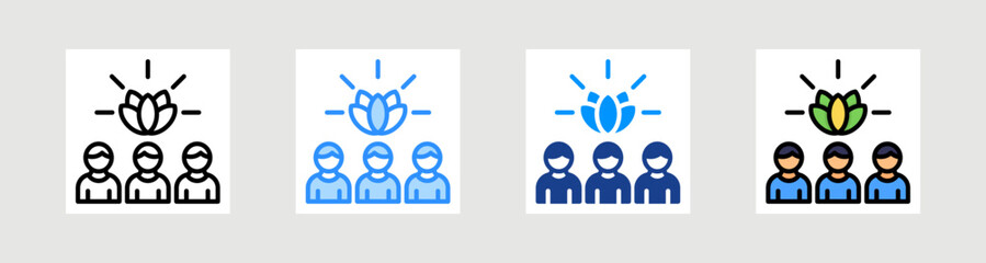 Team Harmony Icon Collection Set Multiple Style