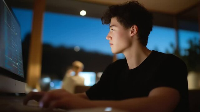 Web Developer Designing User Interface with Natural Light