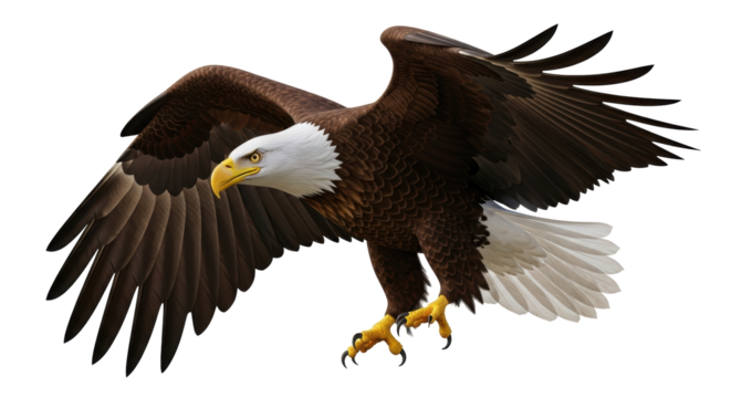 Isolated Bald Eagle