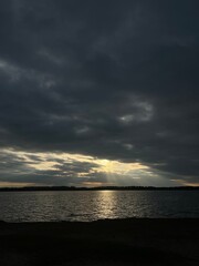 sunset over the sea