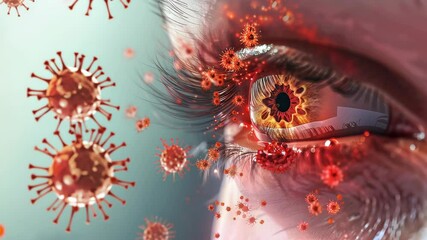 discomfort and blurred vision, red, irritated eyes due to allergies or dryness. Allergic reactions concept