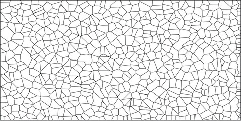 Abstract voronoi diagram pattern a black and white geometric design with irregular polygons and cell structure suitable for backgrounds and digital designs