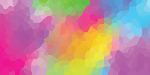Fototapeta premium Colorful abstract mosaic background featuring various shades of bright rainbow hues suitable for design and decorative use