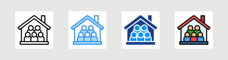 Occupancy Icon Collection Set Multiple Style