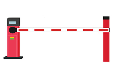 Automatic barrier vector icon flat 