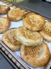 Tandoor tortillas. Homemade tandoor pastries. Vertical
