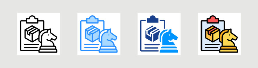 Product Strategy Icon Collection Set Multiple Style