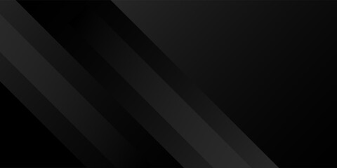 Black abstract background. Elegant dark diagonal shape elements. Modern luxury grey gradient graphic design.