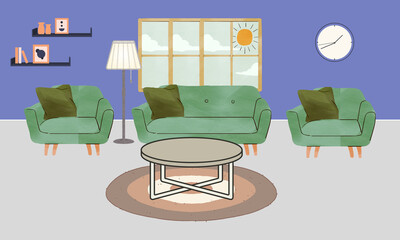 interior design of living room