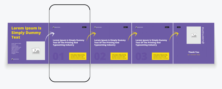 LinkedIn carousel post, social media Instagram carousel post, modern and editable business carousel template design