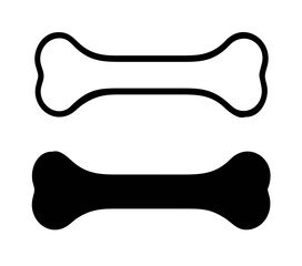 Dog bone icons. Vector illustration