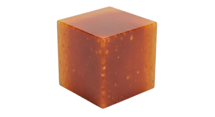 Isolated Brown Cube