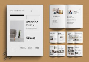 Interior Design Product Catalog Template