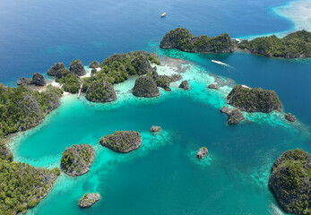 One of the most popular tourist destinations is Piaynemo in the Raja Ampat, West Papua Province....