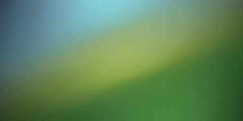 PrintGrainy Noise Texture blurred dark green, blue colors gradient abstract background. Retro design Wallpaper. Nature banner VECTOR ILLUSTRATION